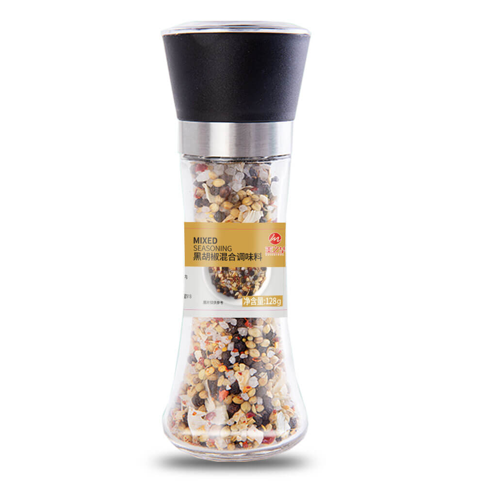 Lemon sea salt and black pepper seasoning
